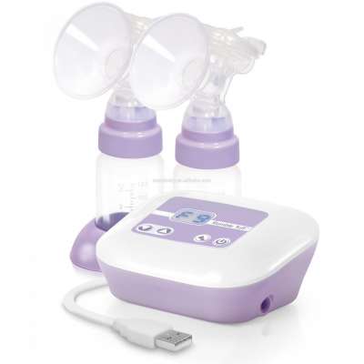 Pp Rubber Material Double Cup Baby usb electronic Breast Pump